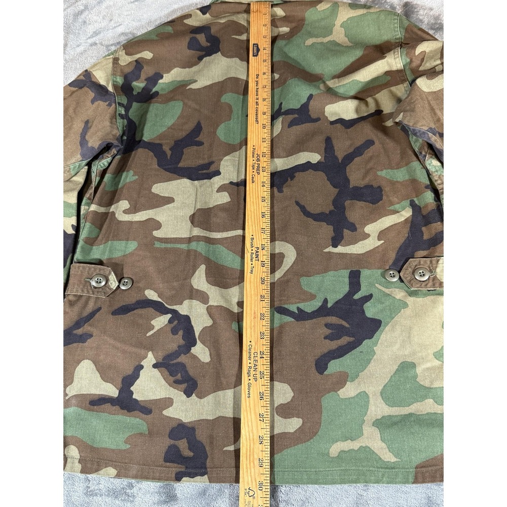 Vintage‎ American Apparel Coat Mens Medium Woodland Camo BDU Combat US Air Force - Picture 11 of 12